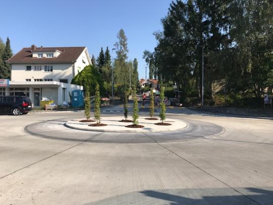 Kreisel Bepflanzung Ortsdurchfahrt